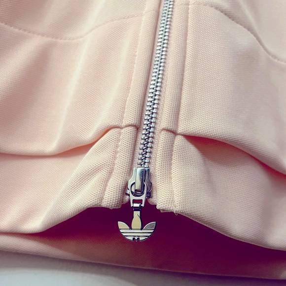 Adidas Front Zip Skirt- Pink Tint Midi Skirt - Picture 4 of 8